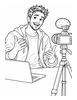 Ausmalbild YouTuber