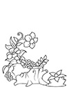 Ausmalbild Waldblumen