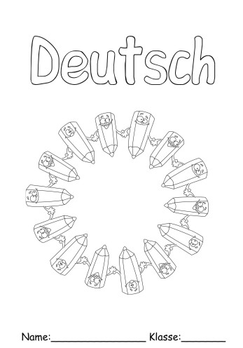 Ausmalbild Deutsch 2