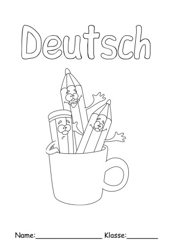 Ausmalbild Deutsch 3