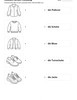 Ausmalbild Zuordnung Pullover Schuhe Bluse