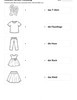 Ausmalbild Zuordnung T Shirt Fäustlinge Hose