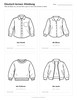 Ausmalbild Arbeitsblatt Hemd Bluse Pullover Jacke