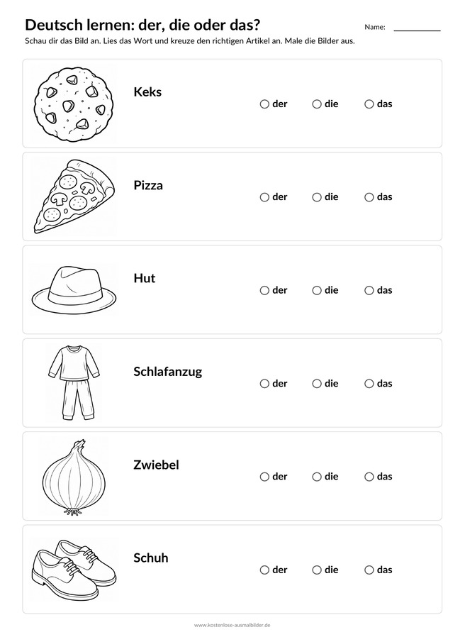 Ausmalbild Artikel Keks Pizza Hut