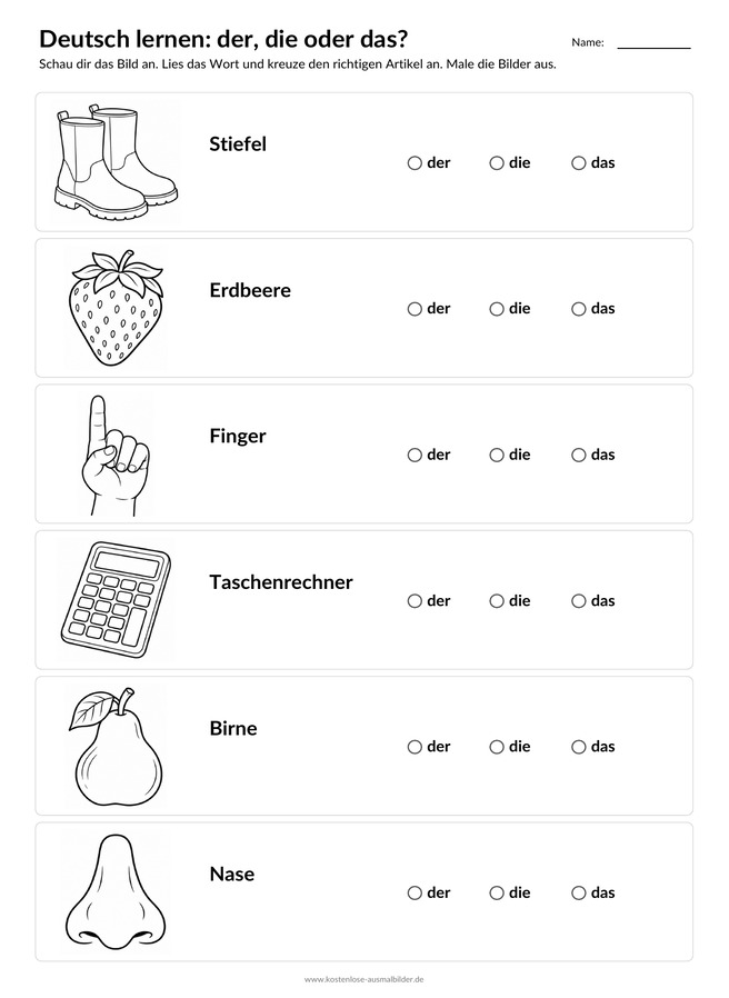 Ausmalbild Artikel Stiefel Erdbeere Finger