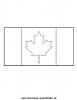 Ausmalbild Fahne Kanada