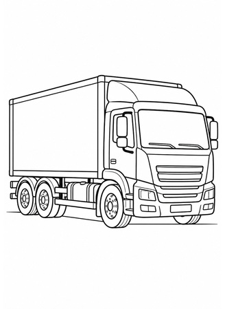 Ausmalbild LKW