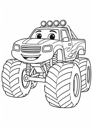 Ausmalbild Monstertruck