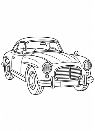Ausmalbild Oldtimer