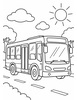 Ausmalbild Bus