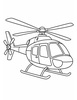 Ausmalbild Helikopter