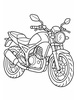 Ausmalbild Motorrad