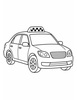 Ausmalbild Taxi