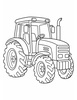 Ausmalbild Traktor