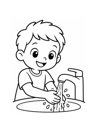 Ausmalbilder Hygiene