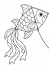 Ausmalbild Fisch Drachen