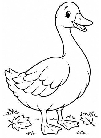 Ausmalbild Martinsgans