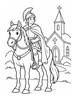 Ausmalbild St Martin vor der Kirche