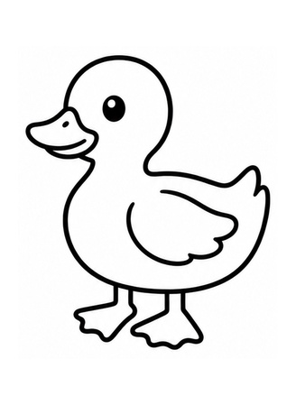 Ausmalbild Ente