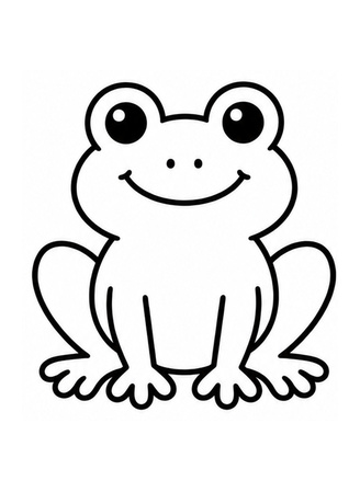 Ausmalbild Frosch