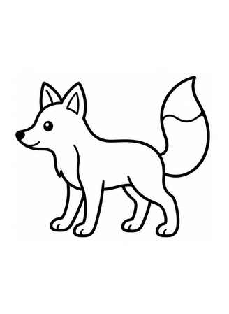 Ausmalbild Fuchs
