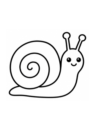 Ausmalbild Schnecke