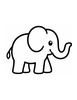 Ausmalbild Elefant