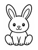 Ausmalbild Hase