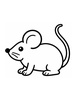 Ausmalbild Maus