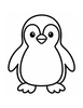 Ausmalbild Pinguin