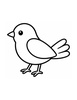 Ausmalbild Vogel