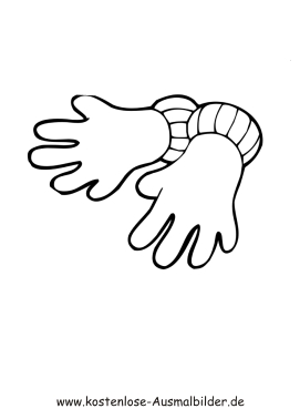 Ausmalbilder Bekleidung Ausmalbild Fingerhandschuhe Zum Ausdrucken