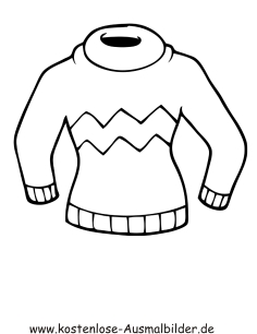 Ausmalbilder Winterpullover