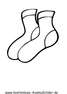 Ausmalbilder Socken