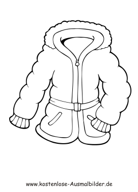 Ausmalbild Anorak
