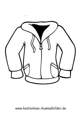Ausmalbild Jacke