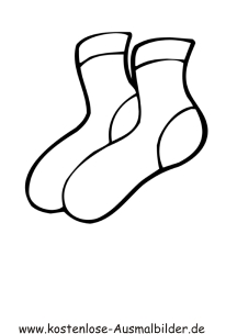 Ausmalbild Socken