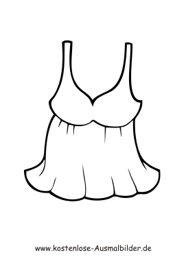 Ausmalbild Sommer Shirt