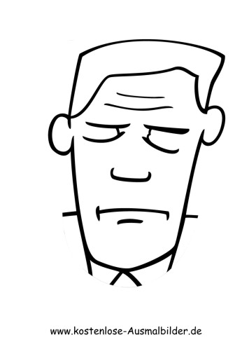 Ausmalbild Schlafender Mann