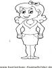 Ausmalbild Frau