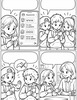 Ausmalbild Mobbing Comic Der Klassenchat