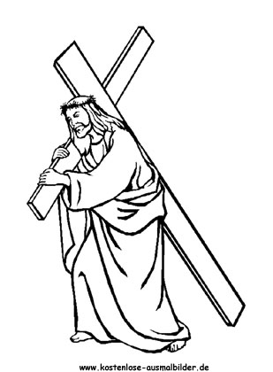 Ausmalbild Ostern Jesus 2