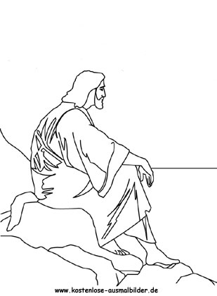 Ausmalbild Ostern Jesus 3