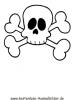 Ausmalbild Totenkopf