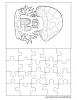 Ausmalbild Puzzle Vorlage