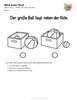 Ausmalbild Grosser Ball neben der Kiste