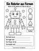 Ausmalbild Roboter aus geometrischen Formen ausmalen