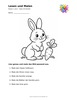 Ausmalbild Hase mit Karotte