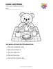 Ausmalbild Teddybär beim Picknick