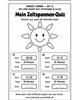 Ausmalbild Zeitspannen Quiz Endzeit berechnen